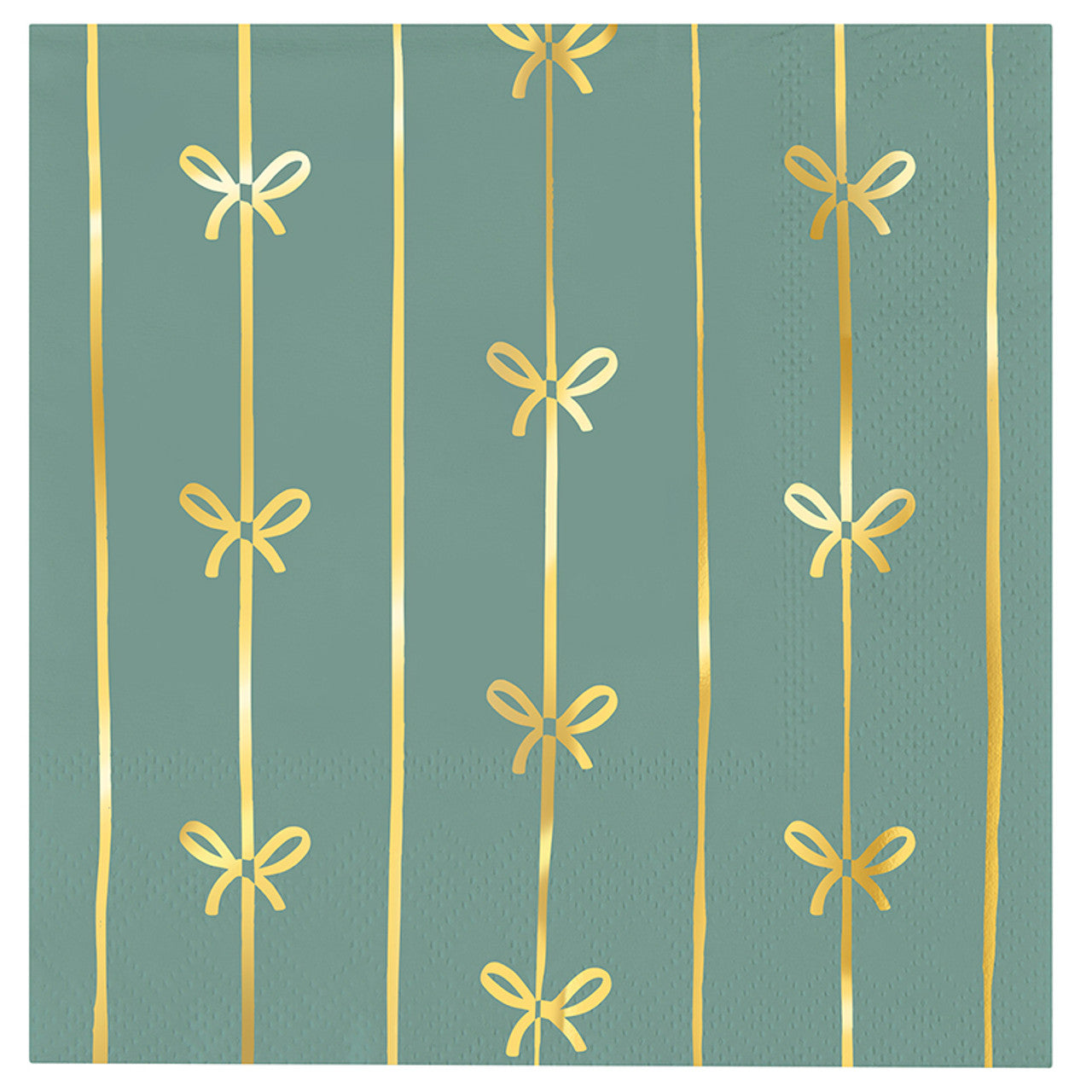 Cocktail Napkins - Gold Bows