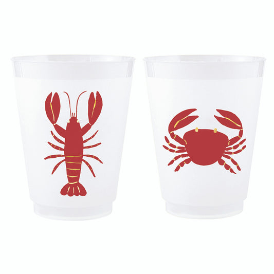 Frost Cups - Lobster + Crab - Set of 8