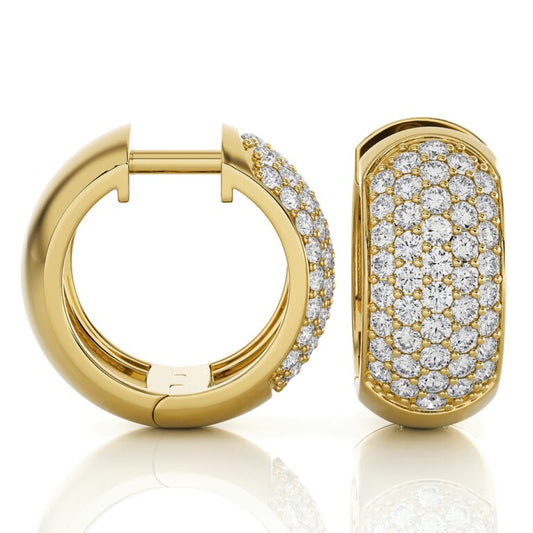 Luxe Lab Grown Diamond Huggie Earrings