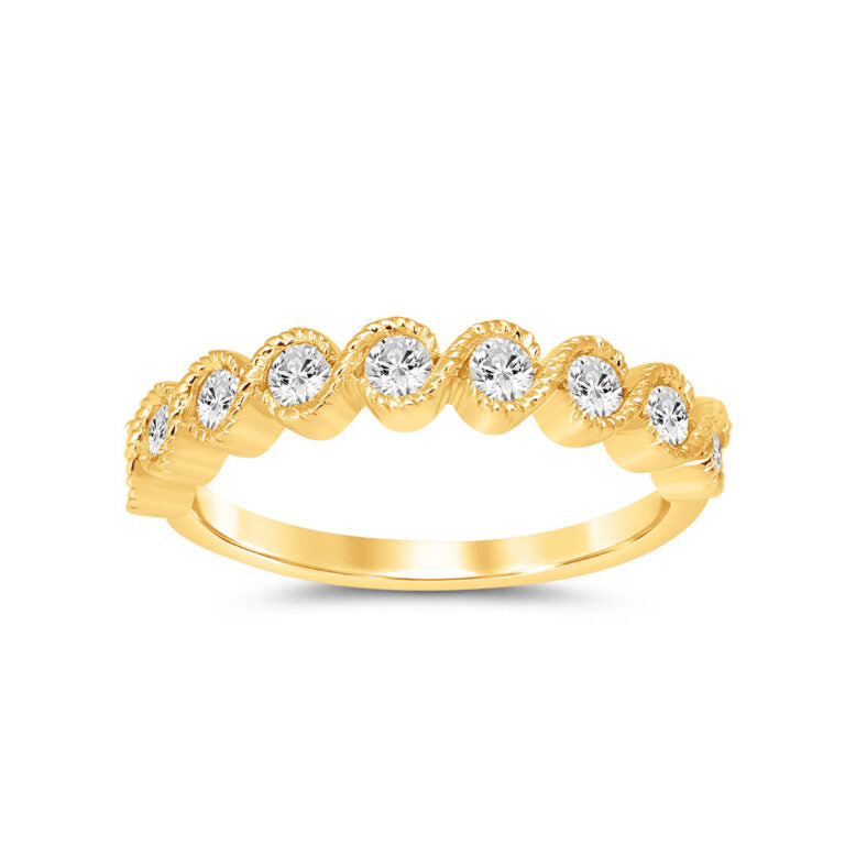 Eclat Bezel Yellow Gold Lab Grown Diamond Ring