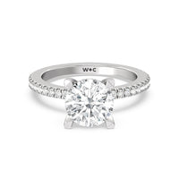 2 7/8 cttw Round Cut Classic Hidden Halo Engagement Ring