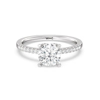 1 3/4 cttw Round Cut Arc Hidden Halo Engagement Ring
