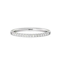 Arc Hidden Halo Diamond Wedding Band