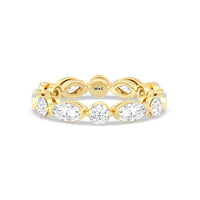 East-West Marquise and Round Eternity Ring Size 5