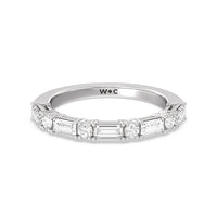 Geometric Sequence Diamond Anniversary Band