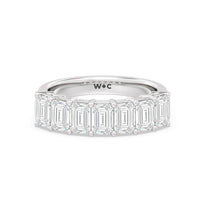 Seven Stone Emerald Cut Diamond Ring (F/G SI+)