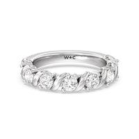 Round Diamond Swirl Anniversary Ring (F/G SI+)