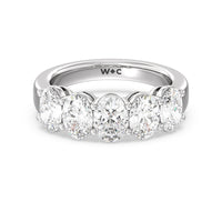 Five Stone Oval Diamond Anniversary Ring (F/G SI+)