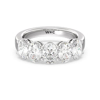 Five Stone Oval Diamond Anniversary Ring (E+ VS+)