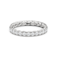 Isabel Braided Diamond Wedding Band
