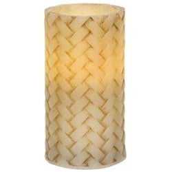 5" Basketweave Timer Candle