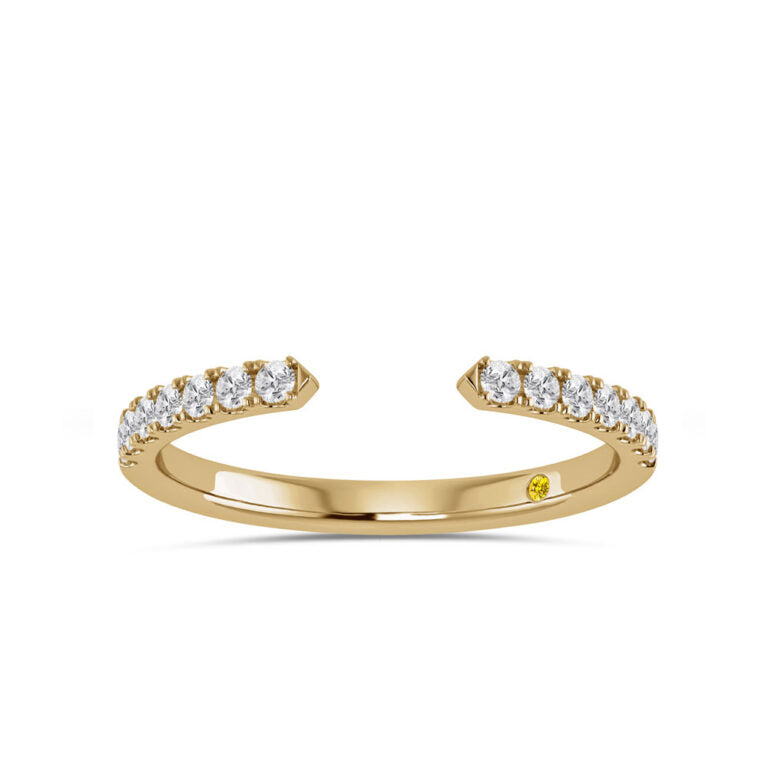 Idylle Half Coverage Lab Grown Open Diamond Ring