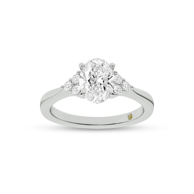 Eldra Illusion Trilliant Oval Lab Grown Diamond Engagement Ring