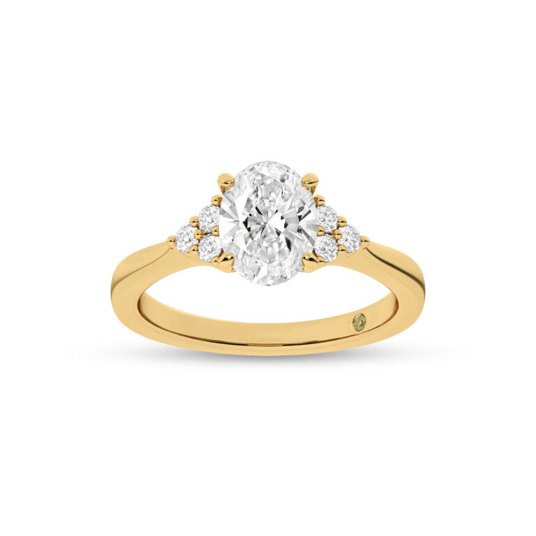 Eldra Illusion Trilliant Oval Lab Grown Diamond Engagement Ring