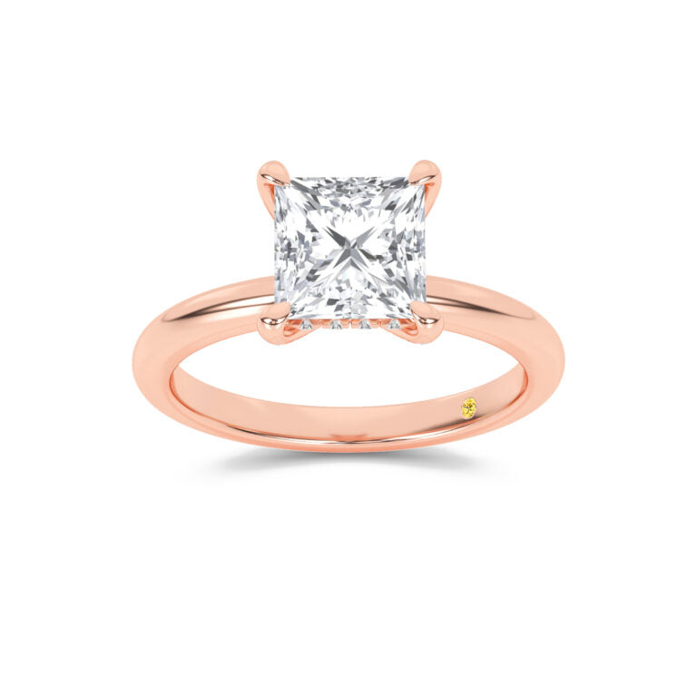 Dream Weaver Hidden Halo Princess Cut Lab Grown Diamond Engagement Ring