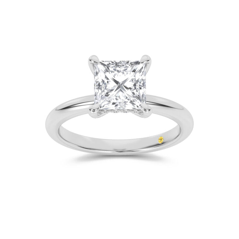 Dream Weaver Hidden Halo Princess Cut Lab Grown Diamond Engagement Ring