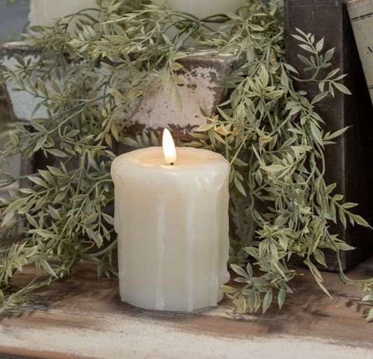 4" Cream Pool 3D Timer Candle