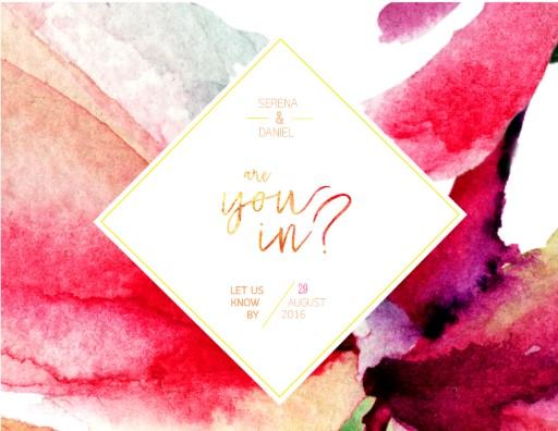 Party Like Serena RSVP Cards by Patrizia T.