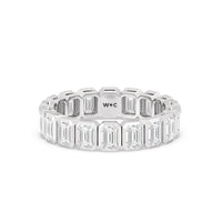 Emerald Bezel Eternity Ring
