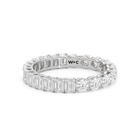 Gemini Half & Half Eternity Band (F/G SI+)