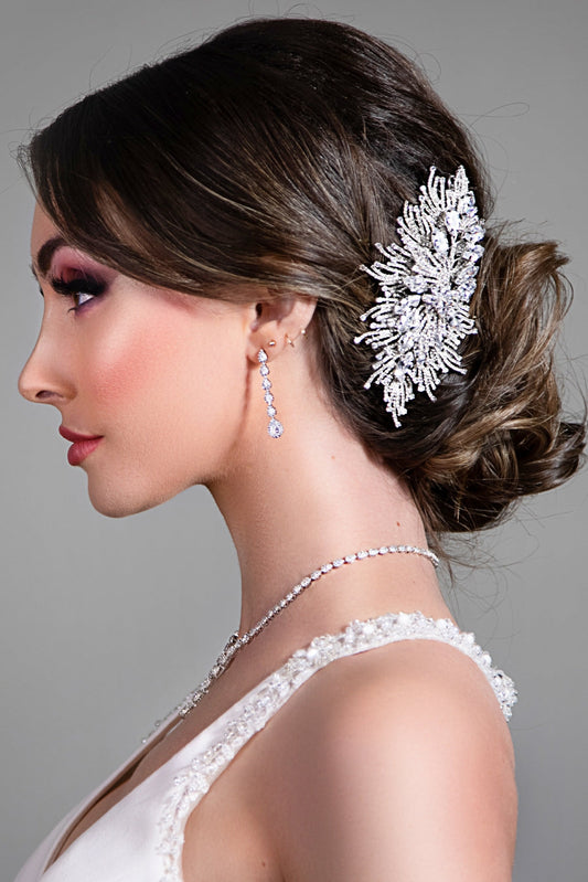 Rawan Swarovski Wedding Headpiece, Wedding Hair Comb