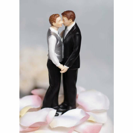 "Romance" Gay Wedding Cake Topper