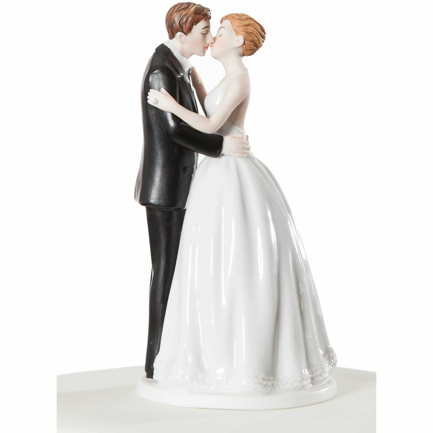 "Romance" Kissing Couple Wedding Cake Topper Figurine