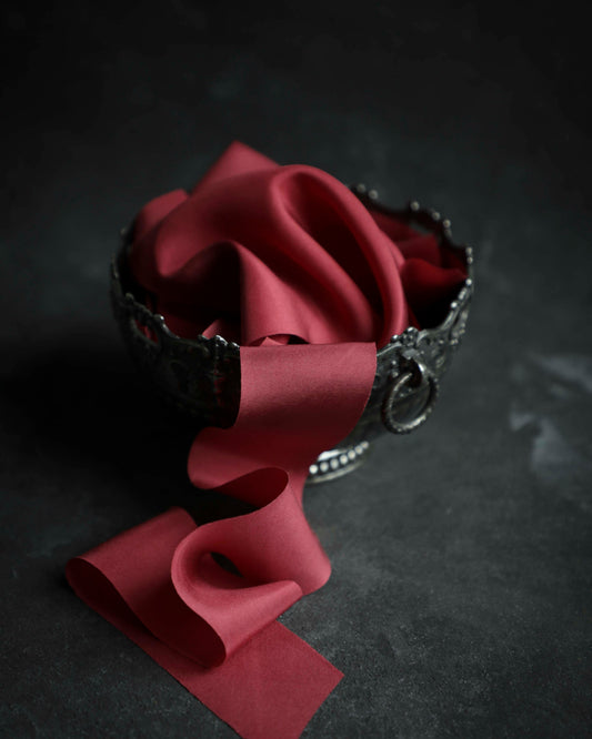 Romantic Red Silk Ribbon