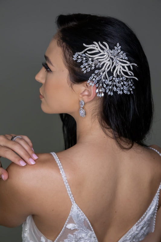 Serena Swarovski Hair Comb, Wedding Headpiece