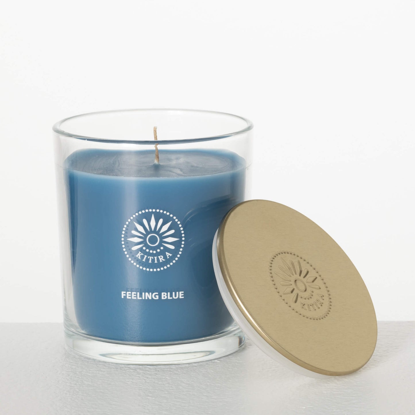 Feeling Blue Clear Jar Candle