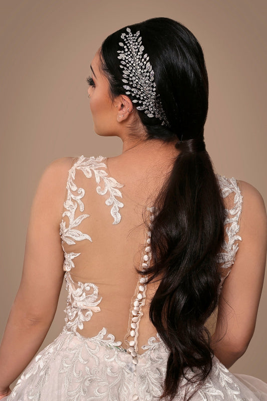Stephanie Swarovski Bridal Headpiece, Wedding Hair Comb