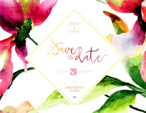 Party Like Serena Save The Date Cards by Patrizia T.