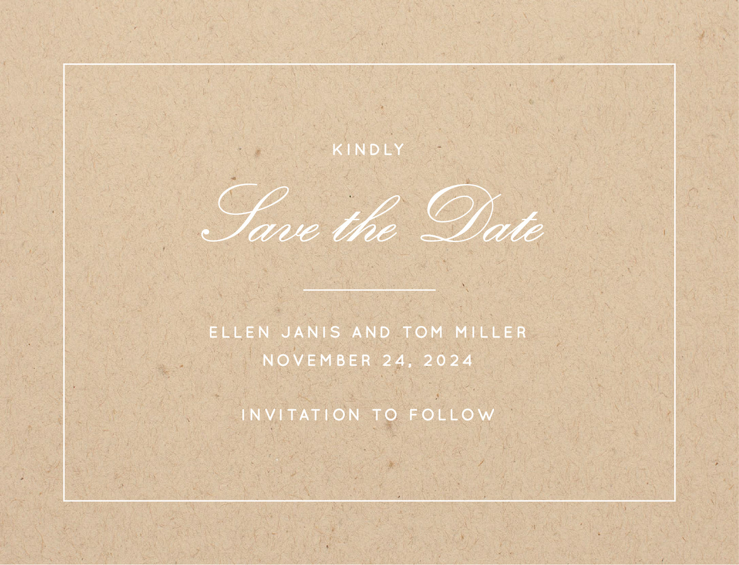 Into The Line Save The Date Cards by Inggrid H.