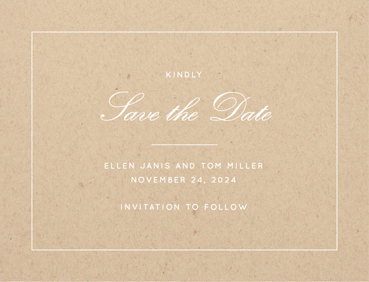 Into The Line Save The Date Cards by Inggrid H.