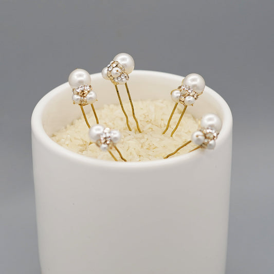 Scottie Pearl Bridal Hairpins