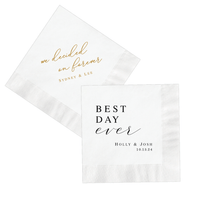 Fun Sayings Wedding Napkins