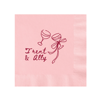 Toast To Forever Personalized Wedding Napkins
