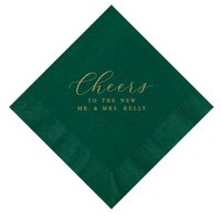 Cheers to the Newlyweds Wedding Napkins