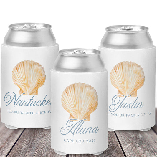 Seashell Can Coolers