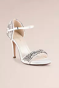 Elodie Crystal and Pearl Embellished High Heels