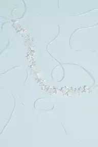 3D Flower Ribbon-Tie Headband with Pearls