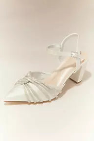 Pointed Toe Heels with Crystal Rope Twist
