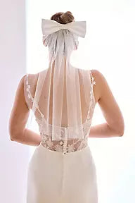 Tulle Veil with Satin Bow