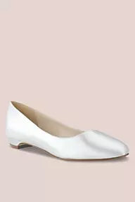Vivian Dyeable Satin Low Heel Pumps