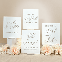 Elegant Wedding 8x10 Sign Bundle