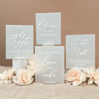 Whimsical Script Wedding 8x10 Sign Bundle