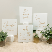 Simplistic Script Wedding 8x10 Sign Bundle