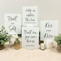 Timeless Script Wedding 8x10 Sign Bundle