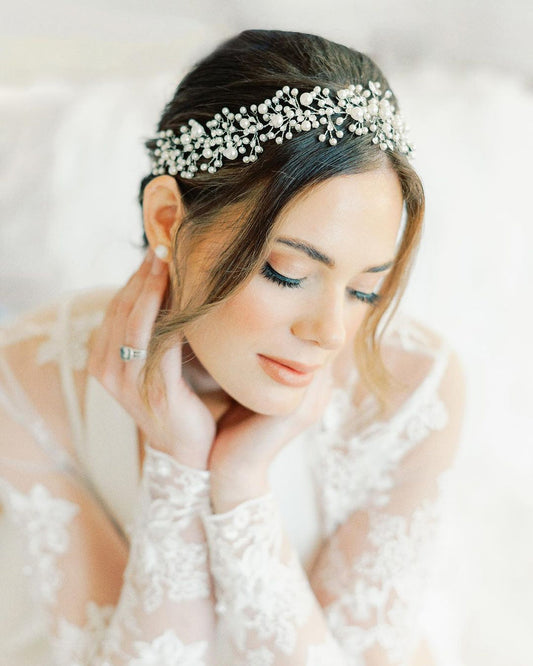 Marit-Pearls And Swarovski Stunning Headband