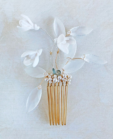 Snowdrop Bridal Comb